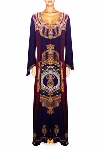Digital Printed Jalabiya Dress