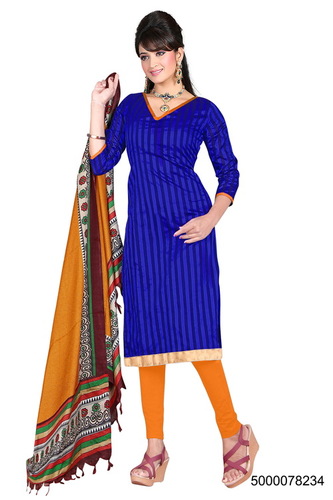 Ladies Designer Blue Dress Materials