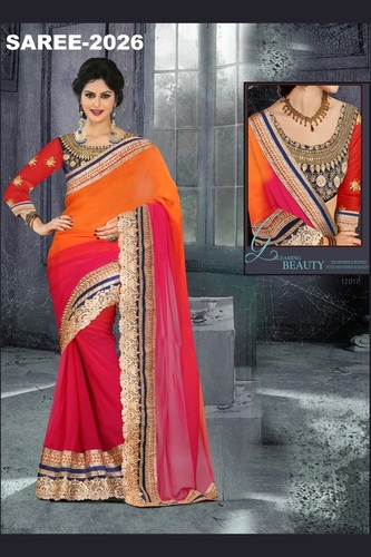 Glossy Georgette Saree