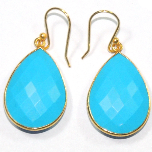 Turquoise 925 Sterling Sliver Earring Jewelry
