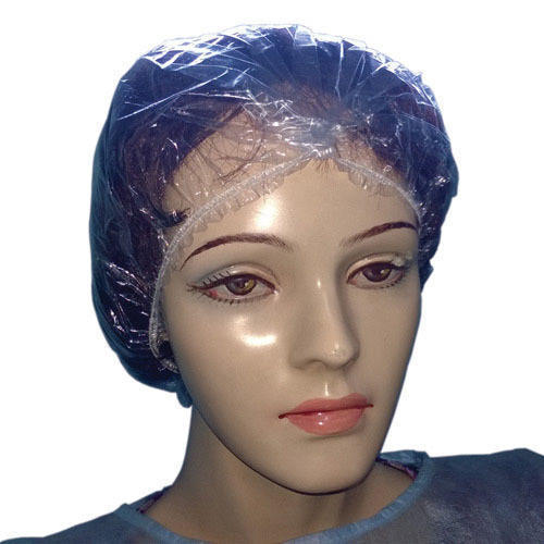Shower Cap - 100% Virgin LDPE, Sizes 18"/21"/24", Non-Toxic & Tear Proof | Eco-Friendly, Comfortable Fitting for Men & Women