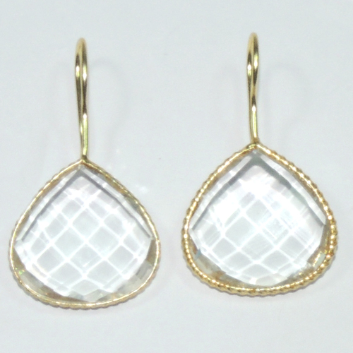 Crystal Pear 925 Sterling Sliver Earring Jewelry