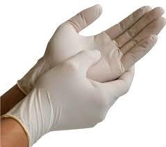 Latex Examination Gloves Non Sterile Powderfree - Natural Rubber Latex, Size 6-8 Inch, Pale Yellow | Ambidextrous, 100 Pcs Per Box, 3-Year Shelf Life