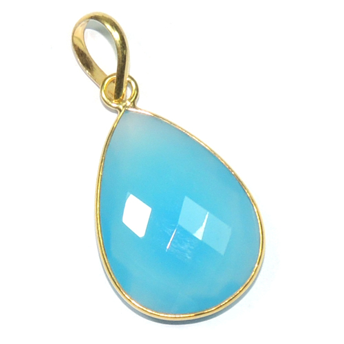 Turquoise Pear 925 Sterling Sliver Pendant