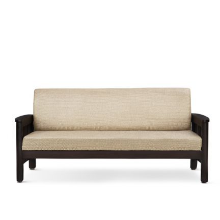 Sateen Sofa Set Walnut