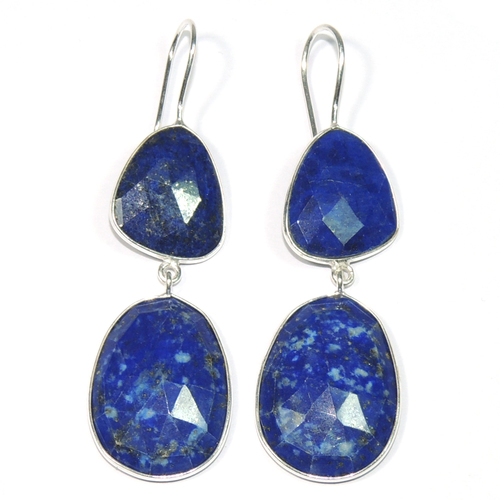 Lapis Lazuli 925 Sterling Sliver Earring