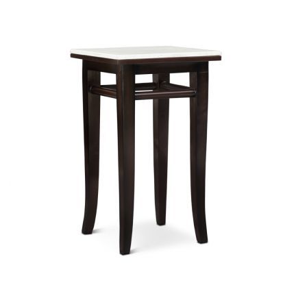 Loughlin Pedestral Stone Top Walnut