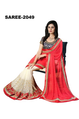 Viscose Party Wear Sarees