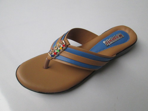 AV 3001 - Leather Brown , Flat Heel Design for Sizes 6-12