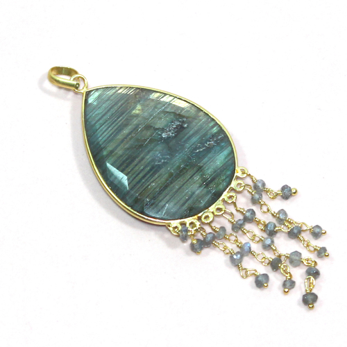 Labradorite 925 Sterling Sliver Pendant Jewelry