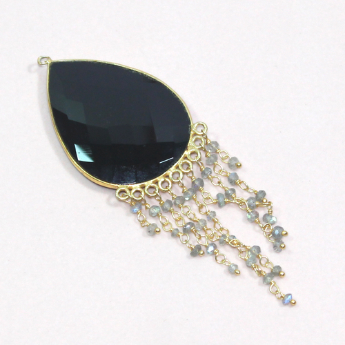 Black Onyx 925 Sterling Sliver Pendant Jewelry