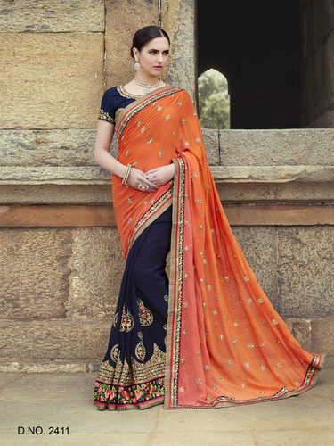 Embellished Jardoshi Work Sarees