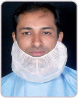 Disposable Beard Net - Non Woven Polypropylene, Large Size | Ideal for Food, Dairy, Pharmaceuticals, and Laboratory Use, Latex-Free Design