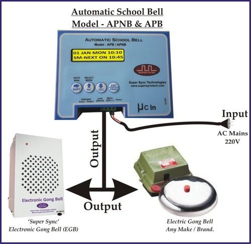 2Nd Generation Automatic School Bell Alarm Light Color: Red