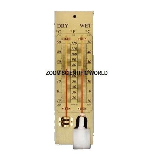 Glass And Acrylic Wet & Dry Thermometer