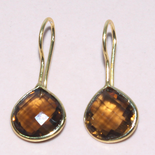 Bear Quartz  925 Sterling Sliver Earring Jewelry