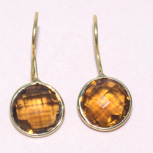 Bear Quartz   925 Sterling Sliver Earring Jewelry