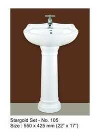 Plain Pedestal Wash Basin 