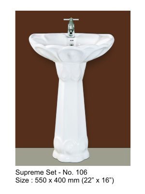 Crowny pedestal Wash Basin 