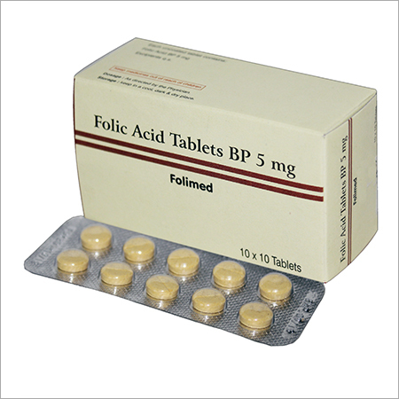 5mg Folic Acid Tablets BP