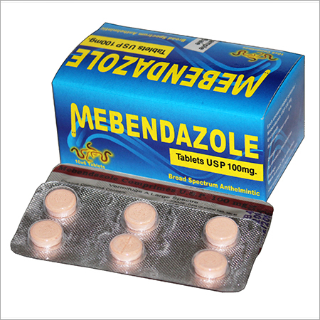 100 Mg Mebendazole Tablets Recommended For: For Parasitic Worm Infections