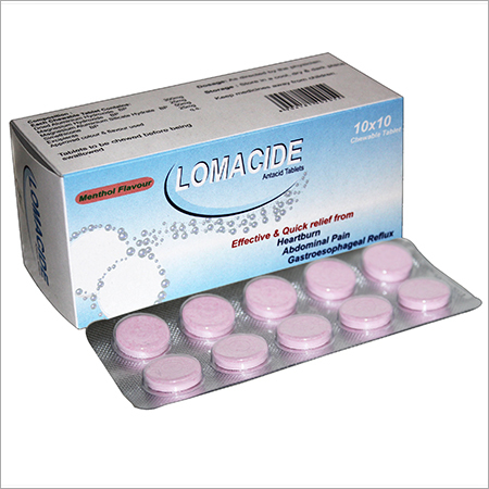 Lomacide Antacid Tablets Recommended For: Treat The Symptoms Of Too Much Stomach Acid Such As Stomach Upset.