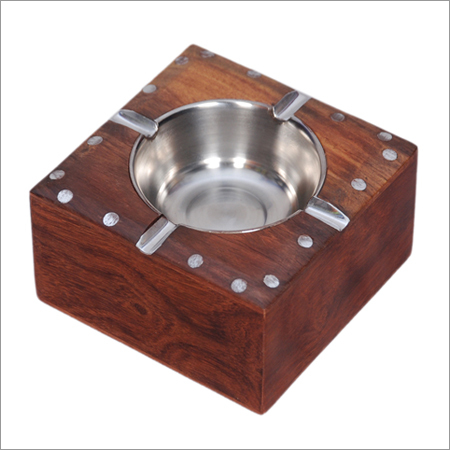 Wooden Square Ashtray