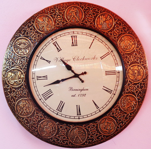 Wood Carving Designer Wall Clocks