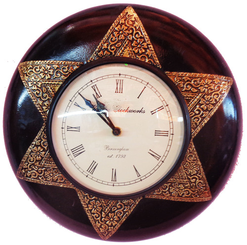 Wooden Carved Clock
