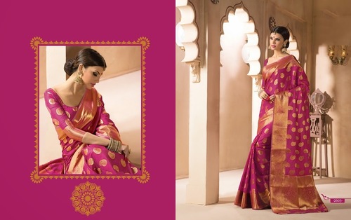 Silk Pink Kanchipuram Saree