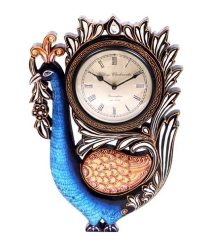 Peacock Hanging Wall Clock