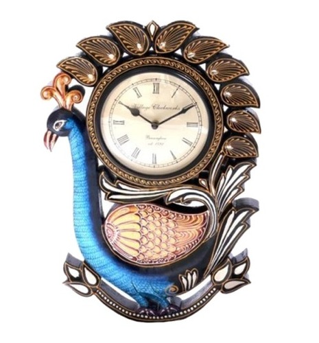 Designer Peacock Wall Clock