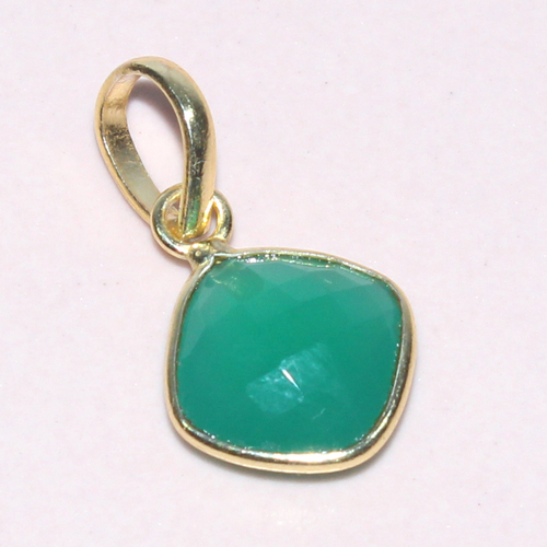 Green Onyx 925 Sterling Sliver Pendant Jewelry