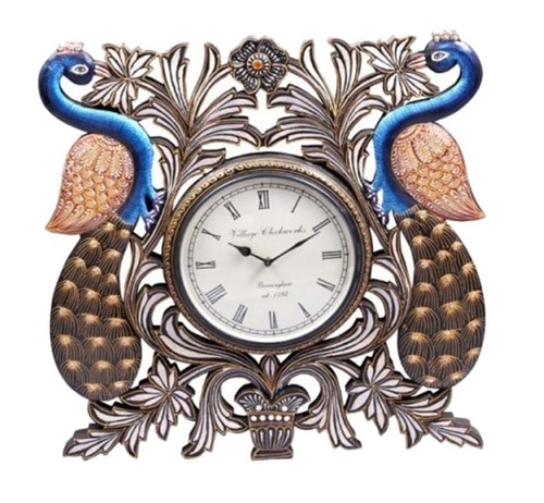Customized Peacock Wall Clock