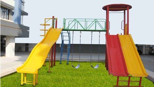 Galvenizing & Fibreglass Multi Play System With Slide Wave