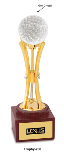 Golf Crystal Trophy