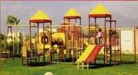 Multi Play System With Frp Tube Bridge - Frame Material: Powder-coated Galvanized Steel