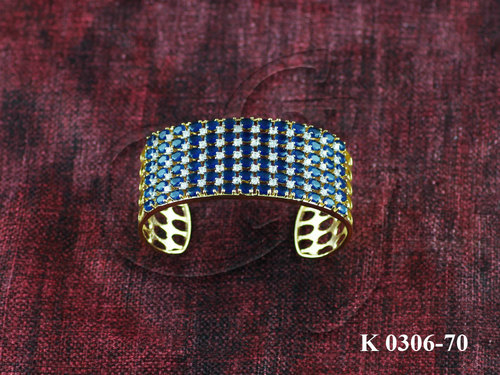 KADA - Gold-Plated, 70 mm, Blue | Elegant Design, Party Wear, Durable, Stylish Gift Accessory