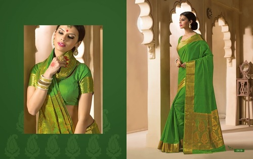 Green Kanchipuram Silk Saree