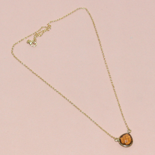 Bear Quartz 925 Sterling Sliver Necklace Jewelry