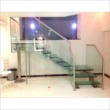 Colorless Staircase Railing