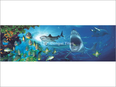 Digital Glass and Ties Ceiling