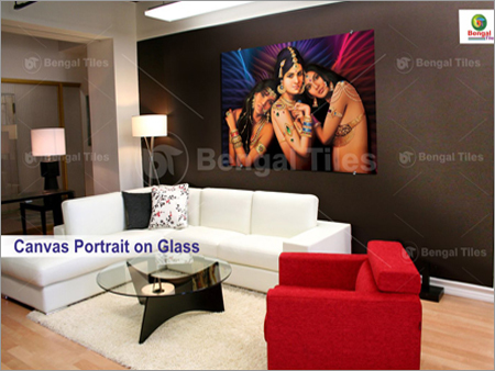 Digital Portrait On Glass