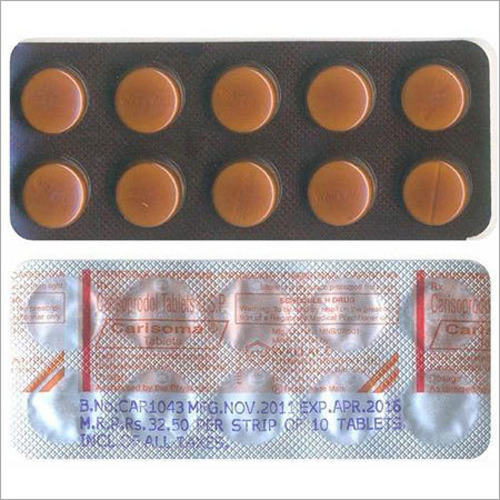 Soma Tablet - Brown 350mg Blister Pack 10 Tablets | Pain Relief Muscle Relaxant Long Shelf Life