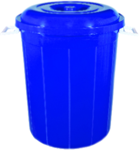 New Multi Utility Bucket No. 021 - Plastic, 20 Liters, 35 cm Diameter, Blue | Lightweight, Durable, Stackable, Airtight Lid, Side Handles