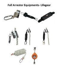 Fall Arrestor System - 100% PP/PE Material, Black and Grey Color | Includes Anchorage, Body Wear, Connector, Deceleration Device, Emergency Plan & Equipment