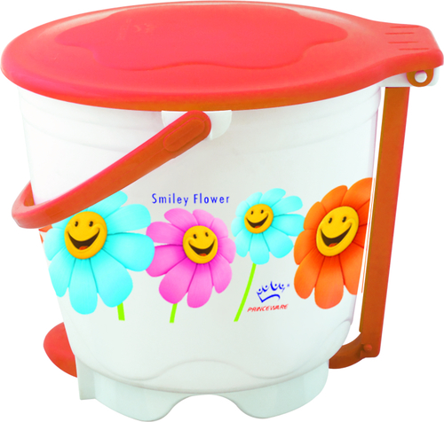 Wave Garbage Bucket Round Mini (Printed)