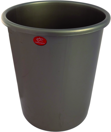 Waste Bucket Deluxe Big 9 Ltrs - Plastic, 35cm Height, 25cm Diameter, Grey | Durable, Spill-Proof, Lightweight, Easy Cleaning