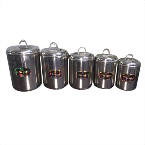 Silver Stainless Steel Deep Dabba at Best Price in Hapur | M/s Champion ...