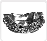 Intricate Beauty Small : White Metal Ashtray